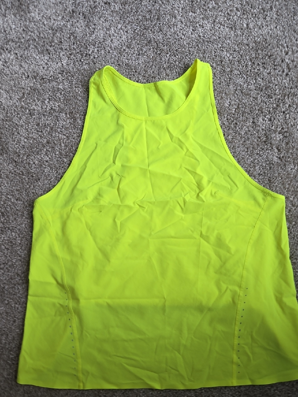 lululemon athletica Neon Yellow Racerback Tank Top